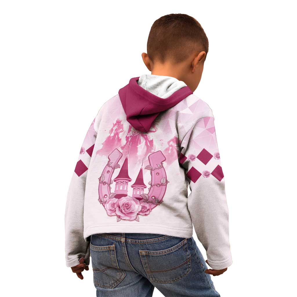 Kentucky Horse Racing Kid Hoodie 151st Anniversary Pink Version LT05