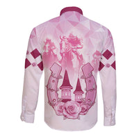 Kentucky Horse Racing Long Sleeve Button Shirt 151st Anniversary Pink Version LT05