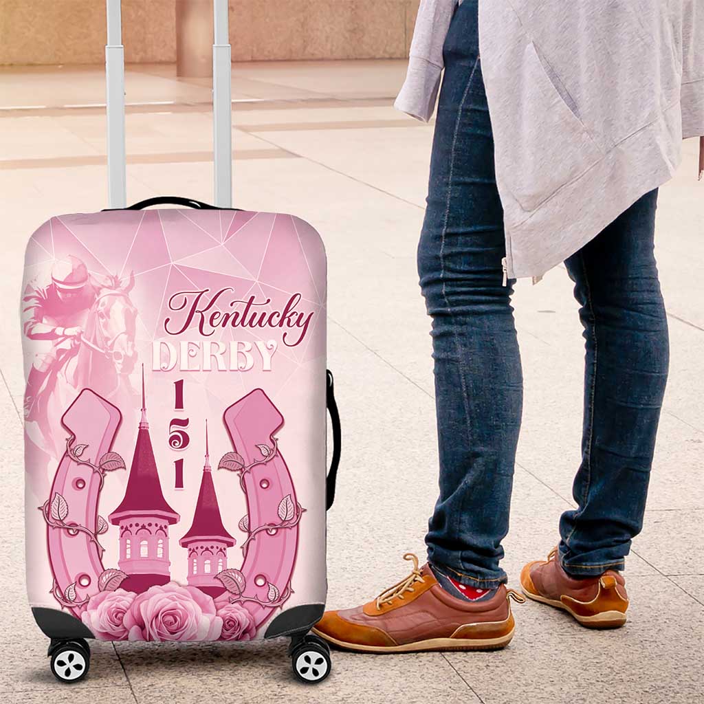 Kentucky Horse Racing Luggage Cover 151st Anniversary Pink Version LT05