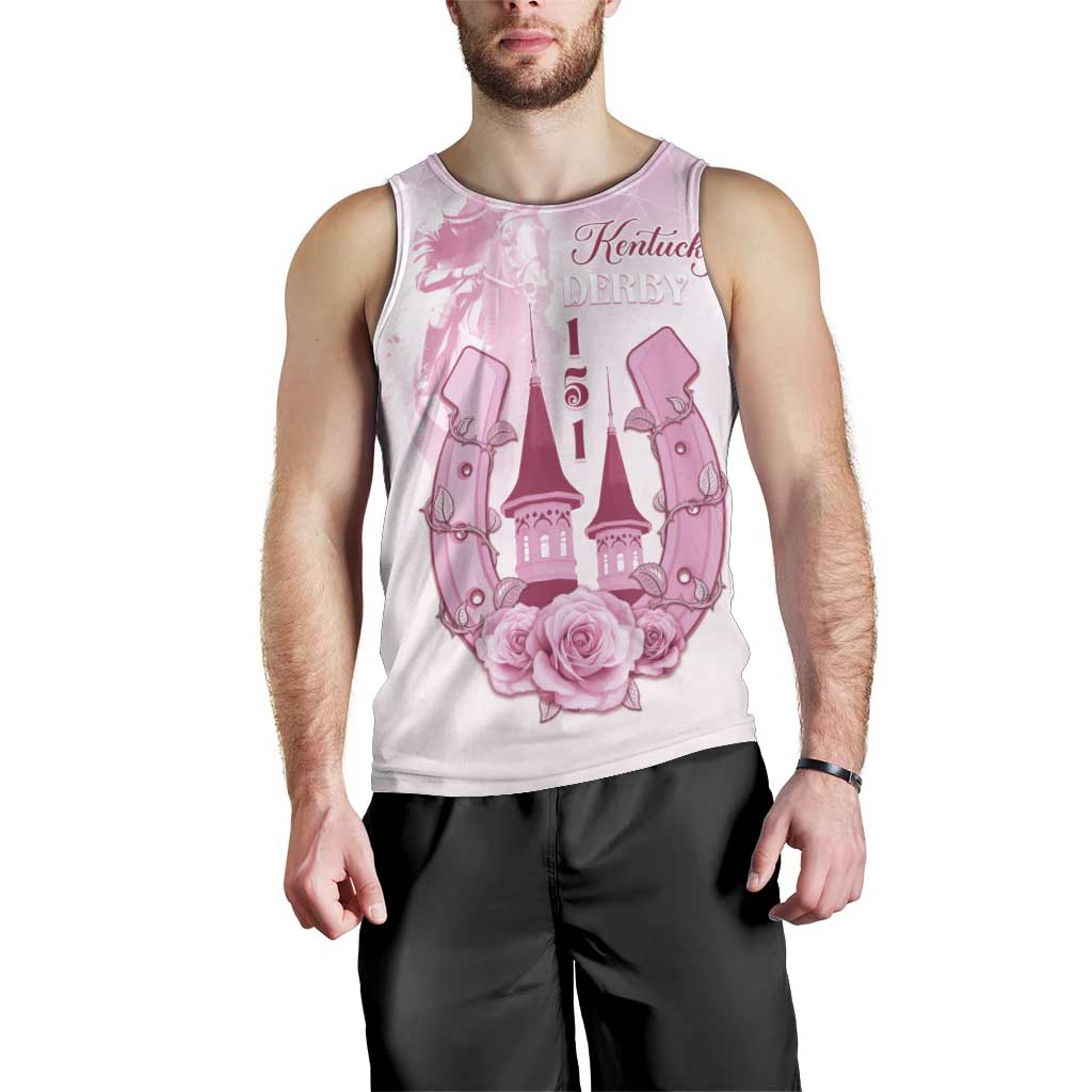 Kentucky Horse Racing Men Tank Top 151st Anniversary Pink Version LT05