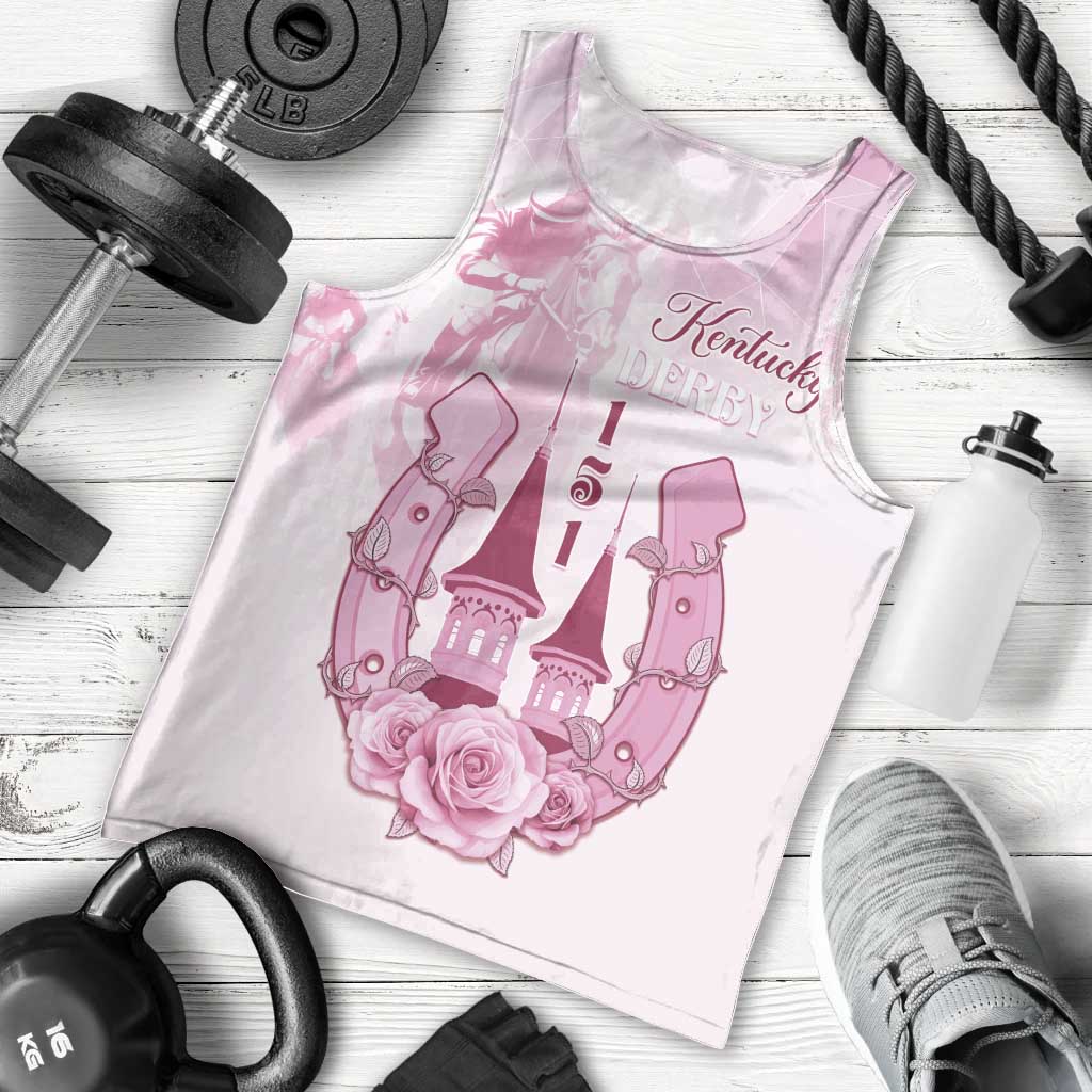 Kentucky Horse Racing Men Tank Top 151st Anniversary Pink Version LT05
