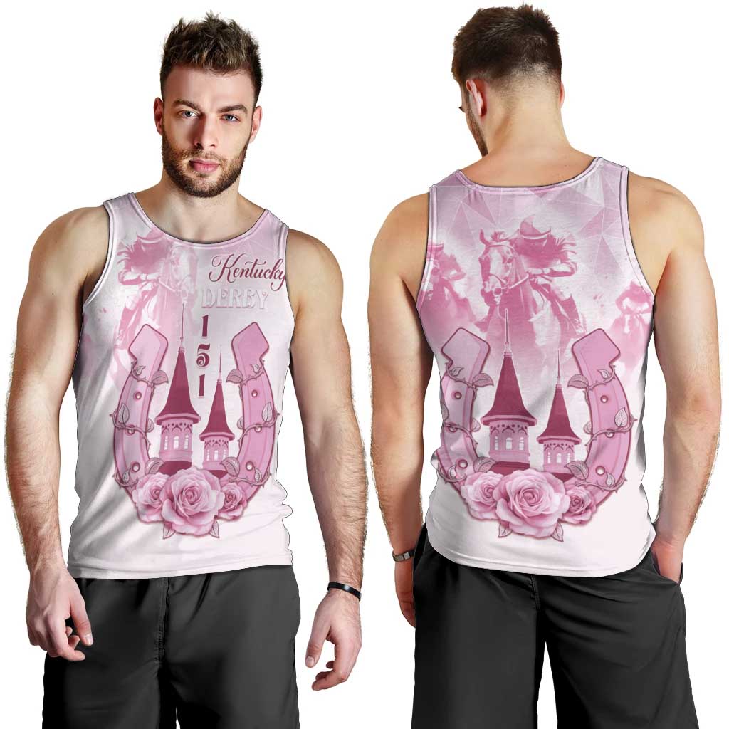 Kentucky Horse Racing Men Tank Top 151st Anniversary Pink Version LT05
