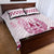 Kentucky Horse Racing Quilt Bed Set 150th Anniversary Pink Version