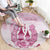 Kentucky Horse Racing Round Carpet 150th Anniversary Pink Version