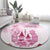 Kentucky Horse Racing Round Carpet 150th Anniversary Pink Version