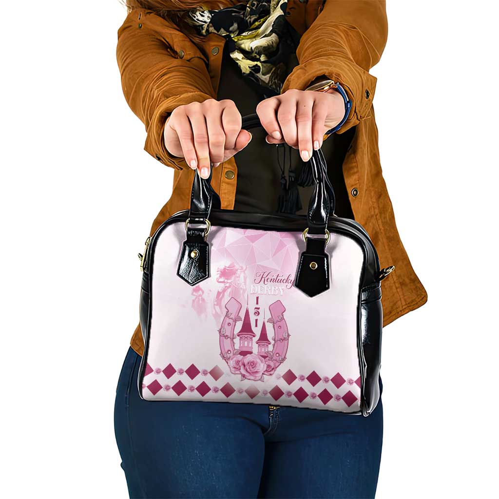 Kentucky Horse Racing Shoulder Handbag 151st Anniversary Pink Version LT05