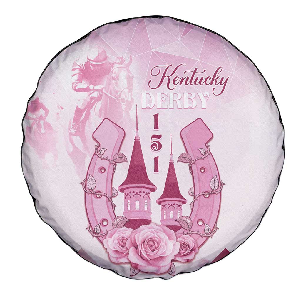Kentucky Horse Racing Spare Tire Cover 151st Anniversary Pink Version LT05