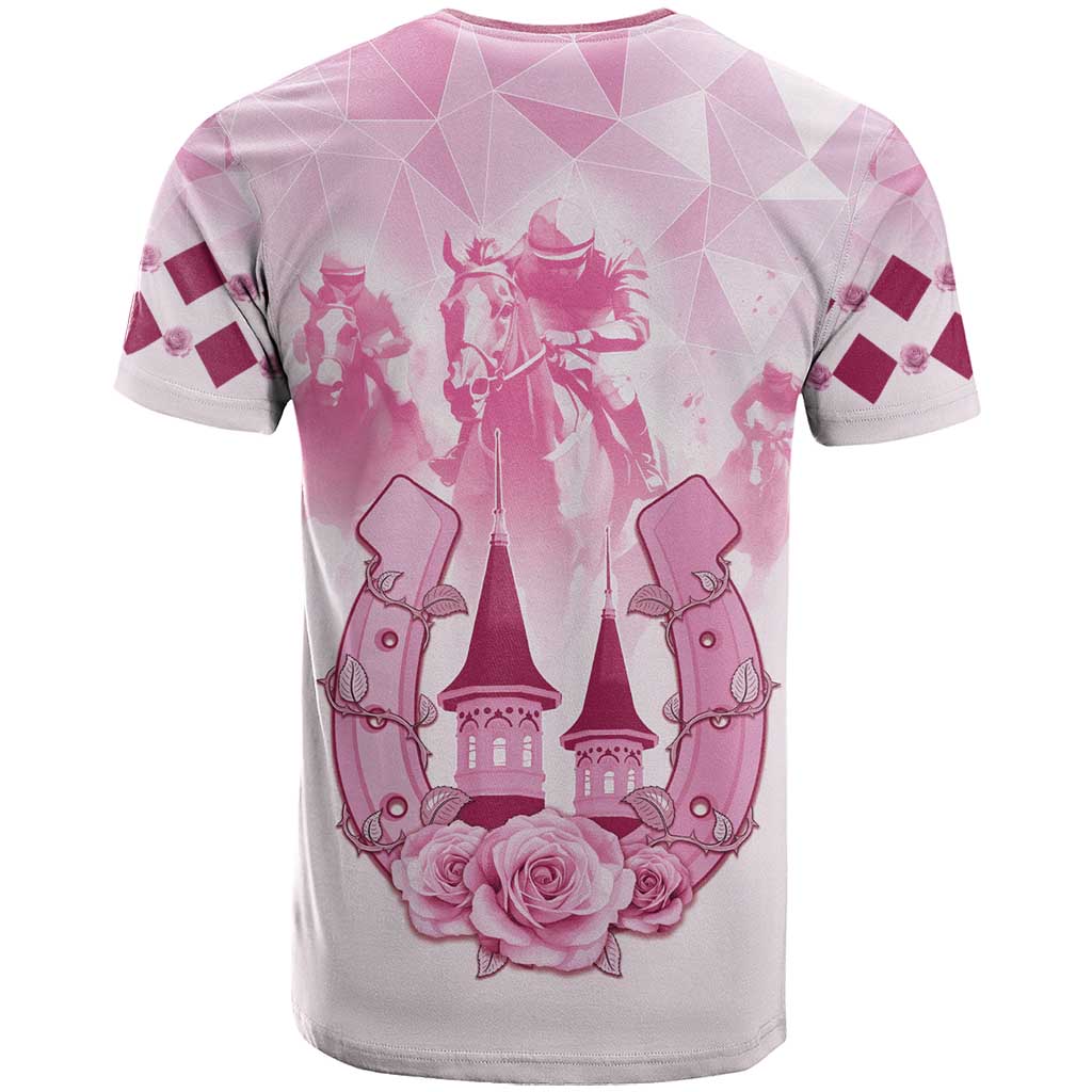 Kentucky Horse Racing T Shirt 151st Anniversary Pink Version LT05