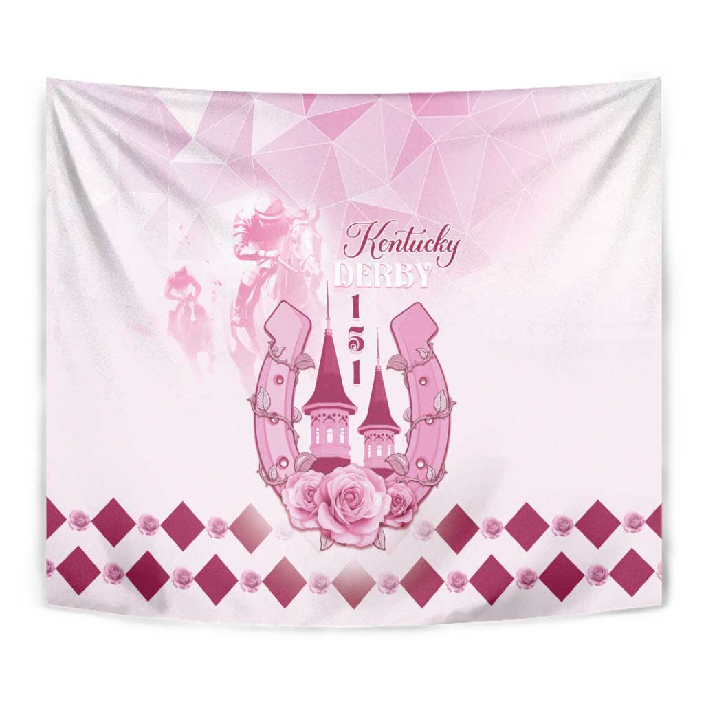 Kentucky Horse Racing Tapestry 151st Anniversary Pink Version LT05