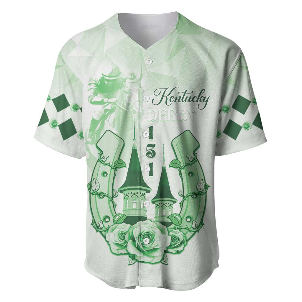 Kentucky Horse Racing Baseball Jersey 151st Anniversary Green Version LT05