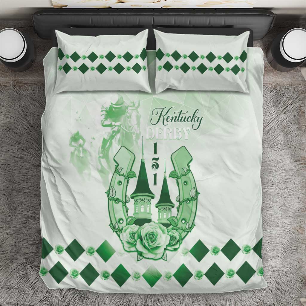 Kentucky Horse Racing Bedding Set 151st Anniversary Green Version LT05