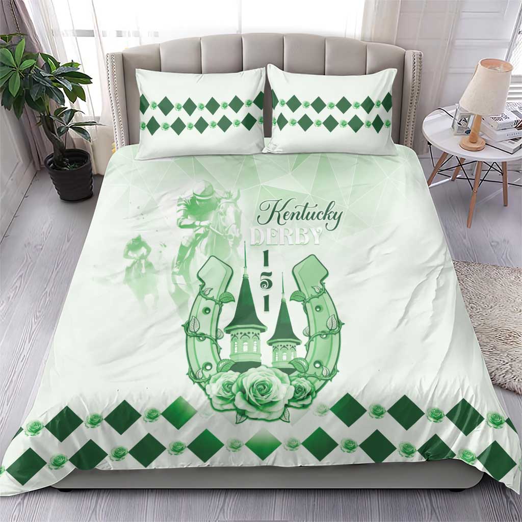 Kentucky Horse Racing Bedding Set 151st Anniversary Green Version LT05