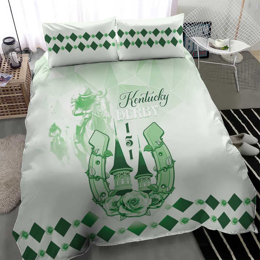 Kentucky Horse Racing Bedding Set 151st Anniversary Green Version LT05