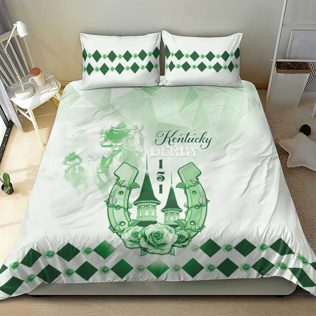Kentucky Horse Racing Bedding Set 151st Anniversary Green Version LT05