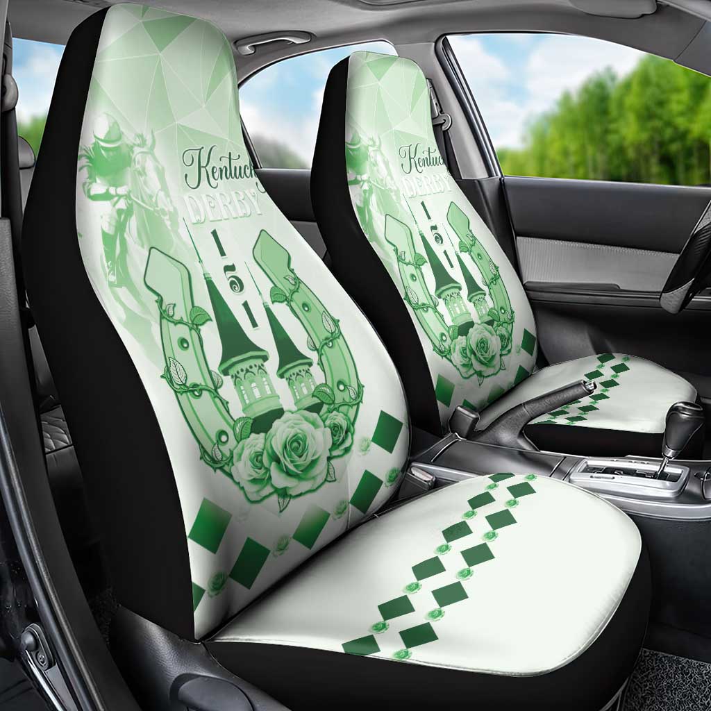 Kentucky Horse Racing Car Seat Cover 151st Anniversary Green Version LT05