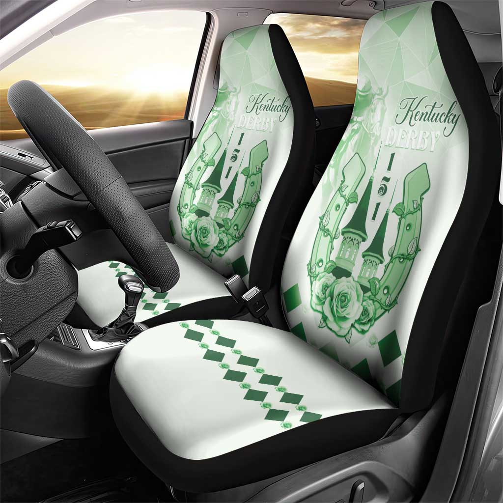 Kentucky Horse Racing Car Seat Cover 151st Anniversary Green Version LT05