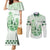 Kentucky Horse Racing Couples Matching Mermaid Dress and Long Sleeve Button Shirt 151st Anniversary Green Version LT05