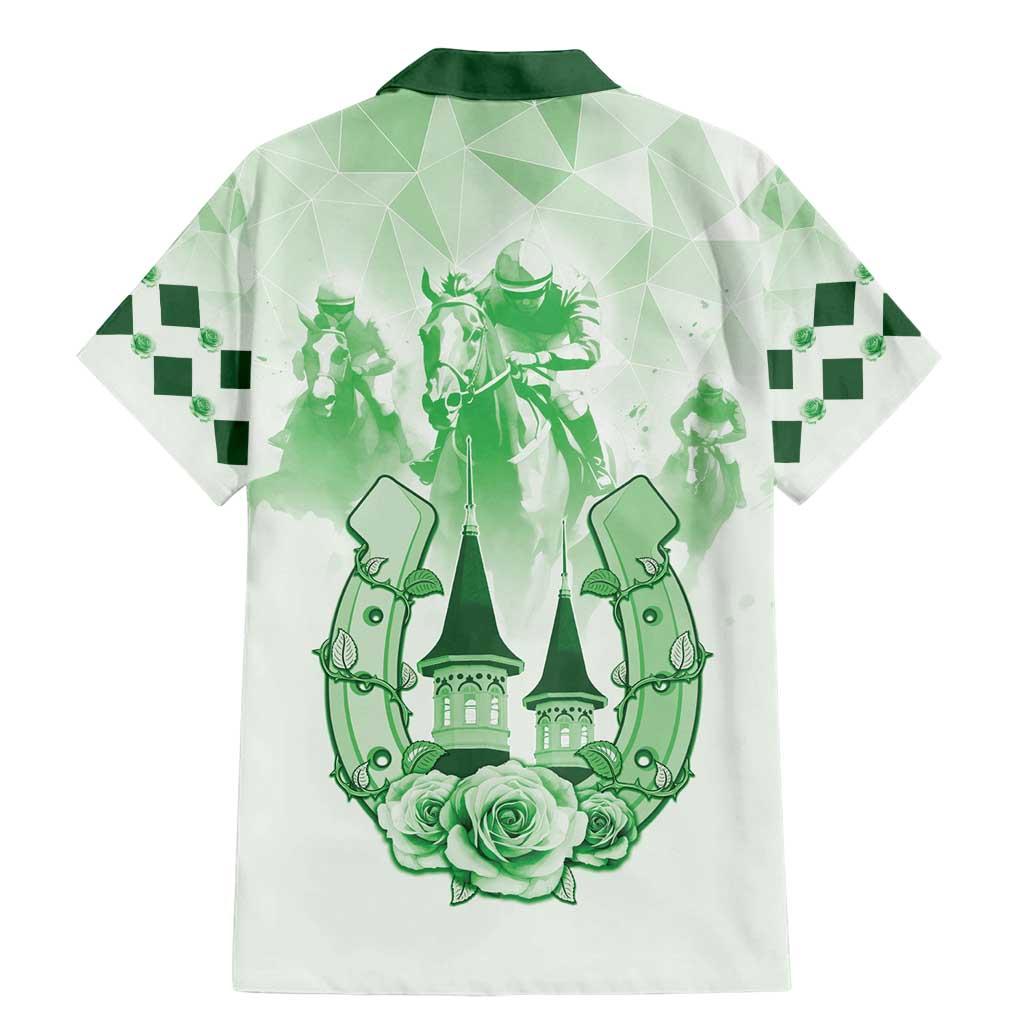 Kentucky Horse Racing Family Matching Mermaid Dress and Hawaiian Shirt 151st Anniversary Green Version LT05