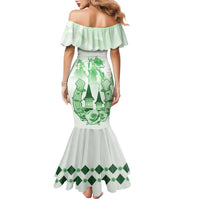 Kentucky Horse Racing Family Matching Mermaid Dress and Hawaiian Shirt 151st Anniversary Green Version LT05