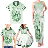 Kentucky Horse Racing Family Matching Tank Maxi Dress and Hawaiian Shirt 151st Anniversary Green Version LT05