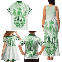 Kentucky Horse Racing Family Matching Tank Maxi Dress and Hawaiian Shirt 151st Anniversary Green Version LT05