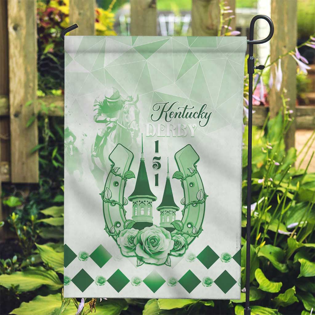 Kentucky Horse Racing Garden Flag 151st Anniversary Green Version LT05