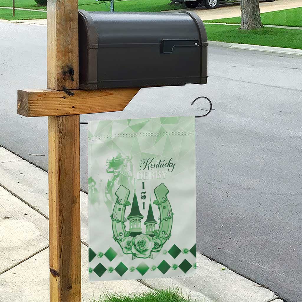 Kentucky Horse Racing Garden Flag 151st Anniversary Green Version LT05