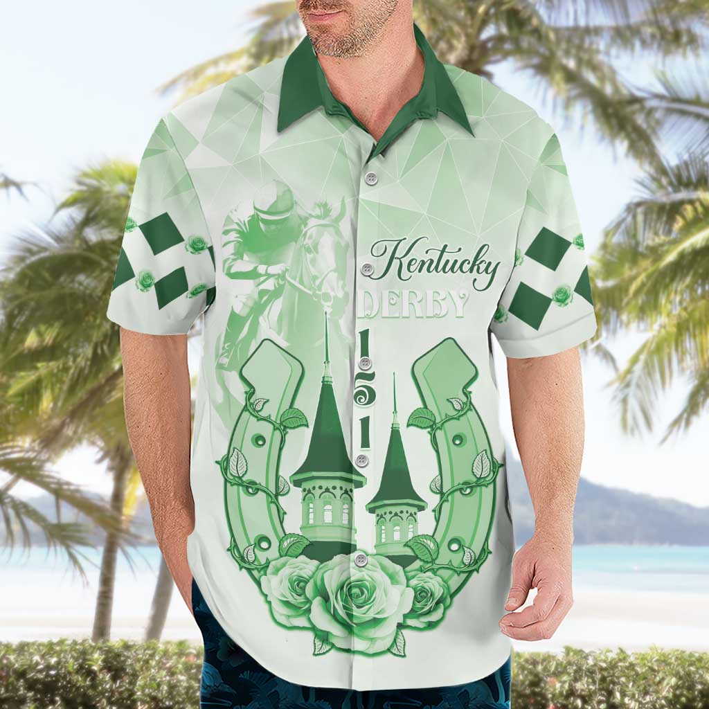 Kentucky Horse Racing Hawaiian Shirt 151st Anniversary Green Version LT05