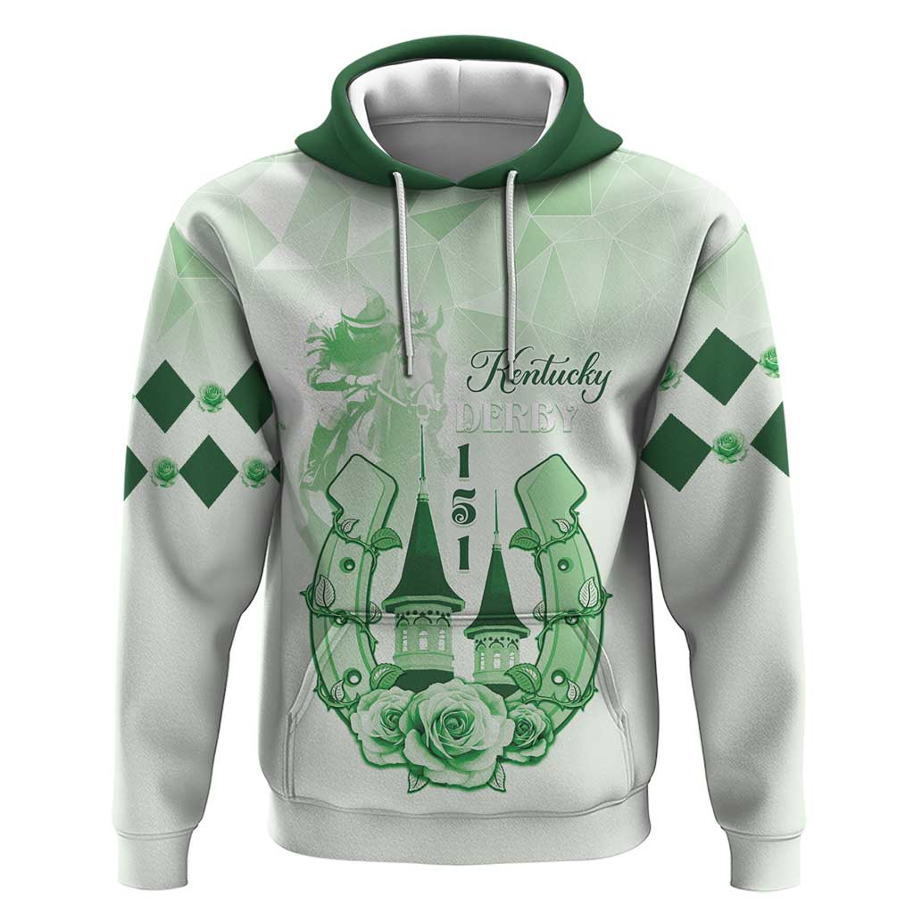 Kentucky Horse Racing Hoodie 151st Anniversary Green Version LT05