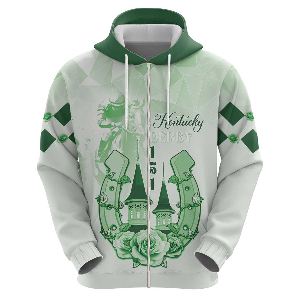 Kentucky Horse Racing Hoodie 151st Anniversary Green Version LT05