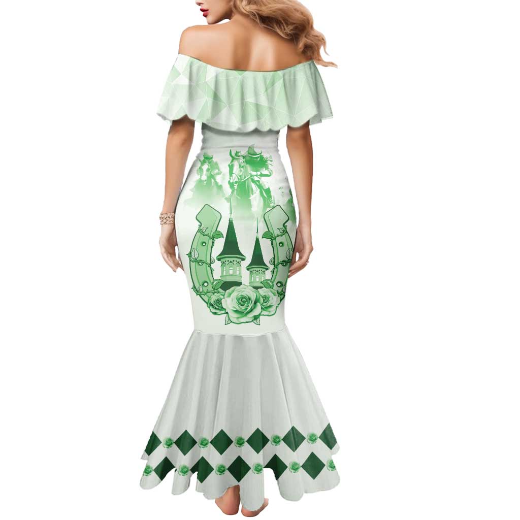 Kentucky Horse Racing Mermaid Dress 151st Anniversary Green Version LT05