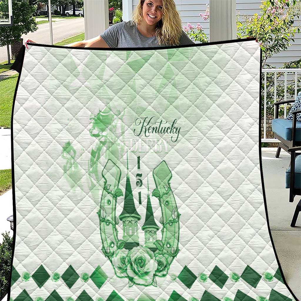 Kentucky Horse Racing Quilt 150th Anniversary Green Version