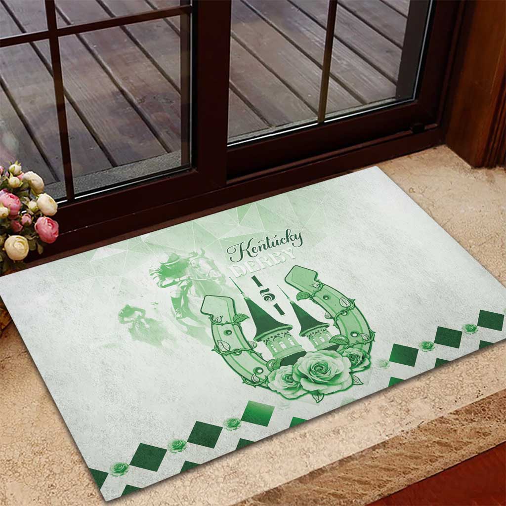 Kentucky Horse Racing Rubber Doormat 151st Anniversary Green Version LT05