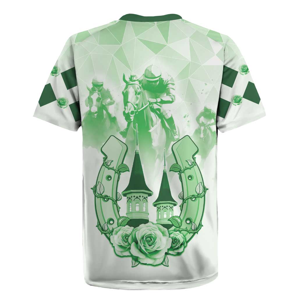 Kentucky Horse Racing Rugby Jersey 151st Anniversary Green Version LT05