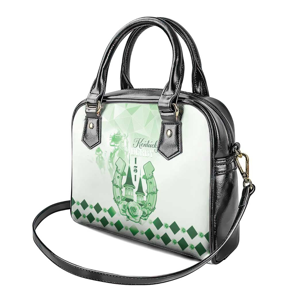 Kentucky Horse Racing Shoulder Handbag 151st Anniversary Green Version LT05