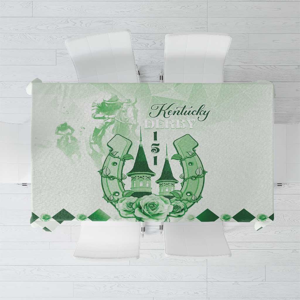Kentucky Horse Racing Tablecloth 151st Anniversary Green Version LT05