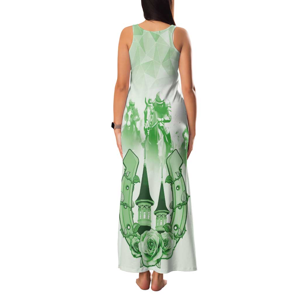 Kentucky Horse Racing Tank Maxi Dress 151st Anniversary Green Version LT05