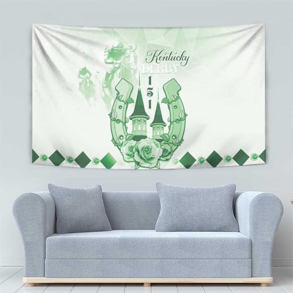 Kentucky Horse Racing Tapestry 151st Anniversary Green Version LT05