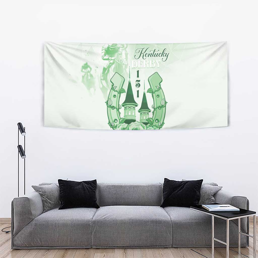 Kentucky Horse Racing Tapestry 151st Anniversary Green Version LT05
