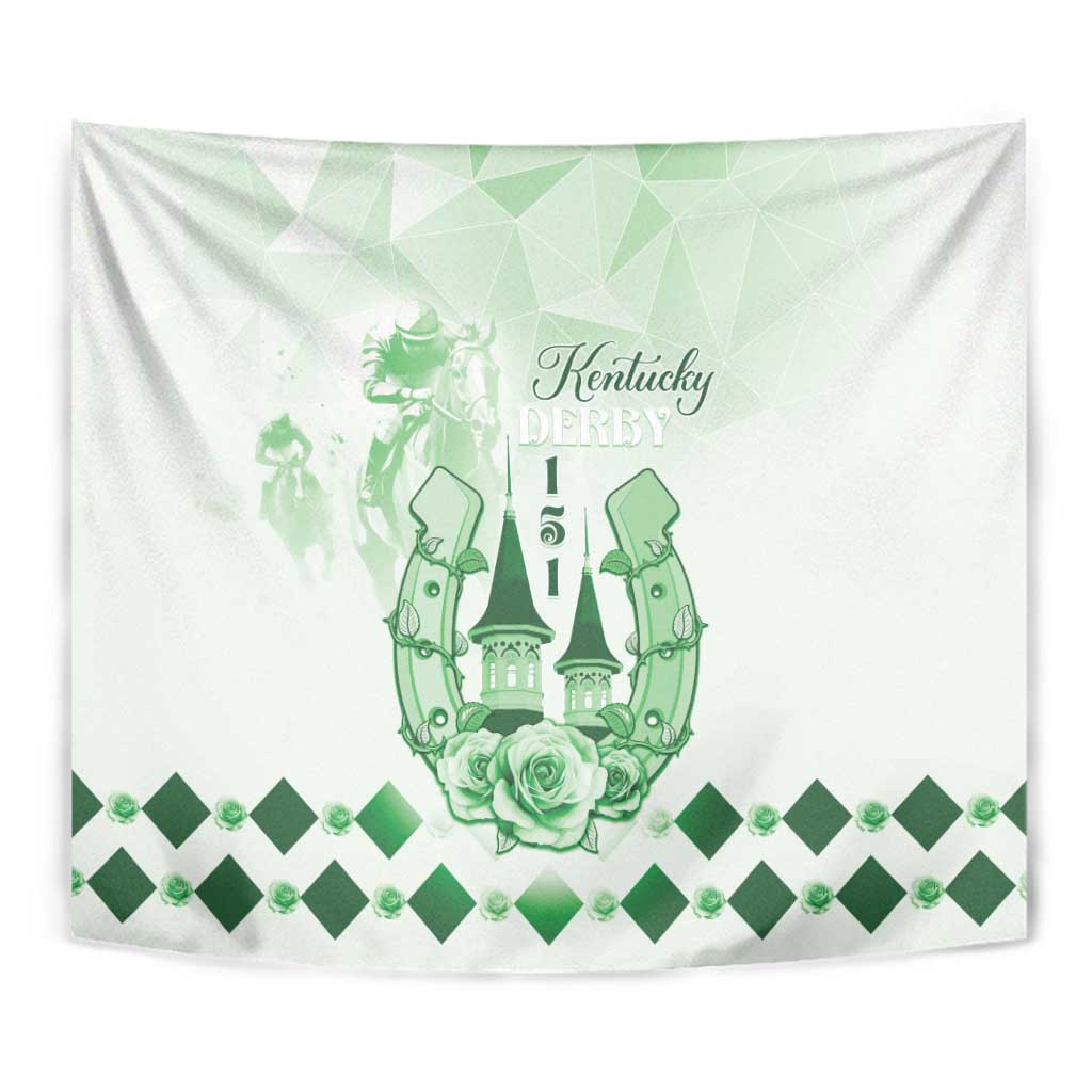 Kentucky Horse Racing Tapestry 151st Anniversary Green Version LT05