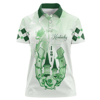 Kentucky Horse Racing Women Polo Shirt 151st Anniversary Green Version LT05