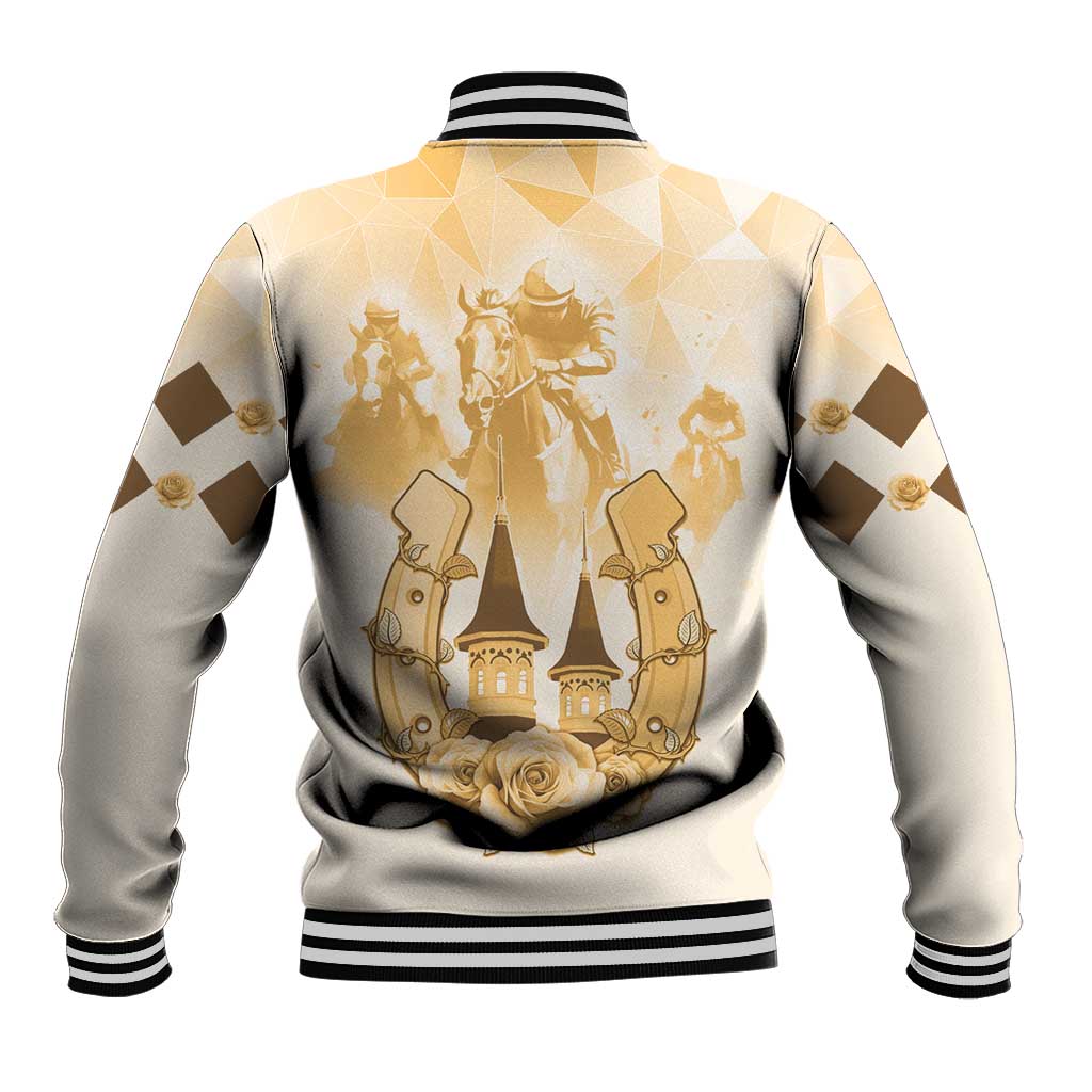 Kentucky Horse Racing Baseball Jacket 151st Anniversary Beige Version LT05