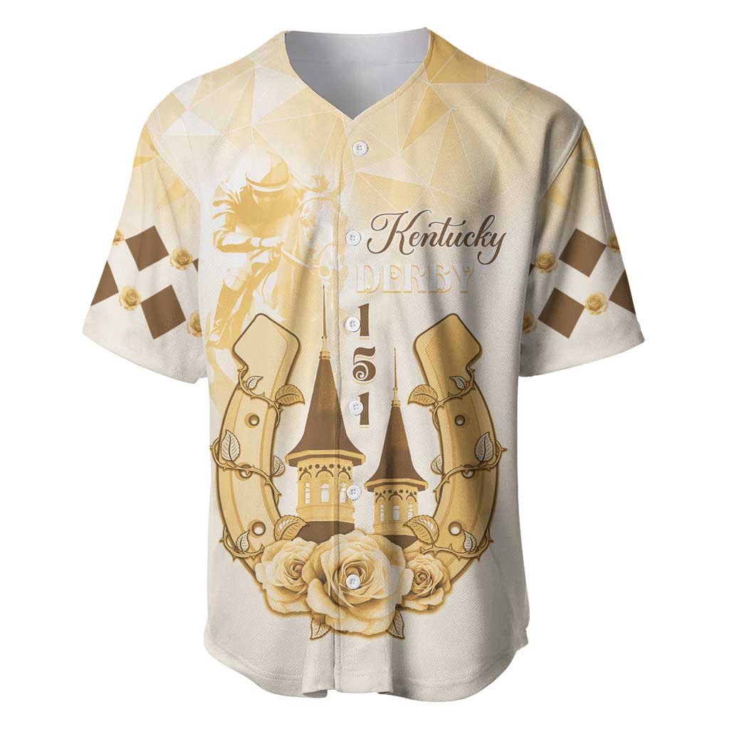 Kentucky Horse Racing Baseball Jersey 151st Anniversary Beige Version LT05