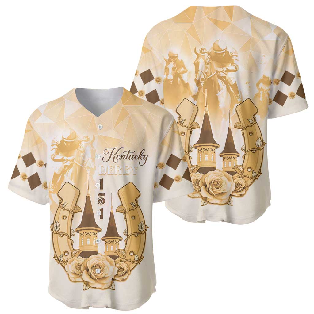 Kentucky Horse Racing Baseball Jersey 151st Anniversary Beige Version LT05