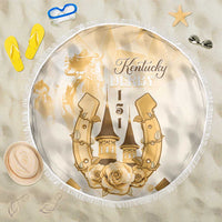 Kentucky Horse Racing Beach Blanket 151st Anniversary Beige Version LT05