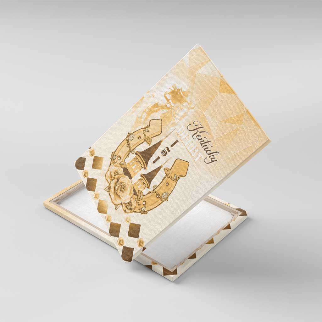 Kentucky Horse Racing Canvas Wall Art 151st Anniversary Beige Version LT05