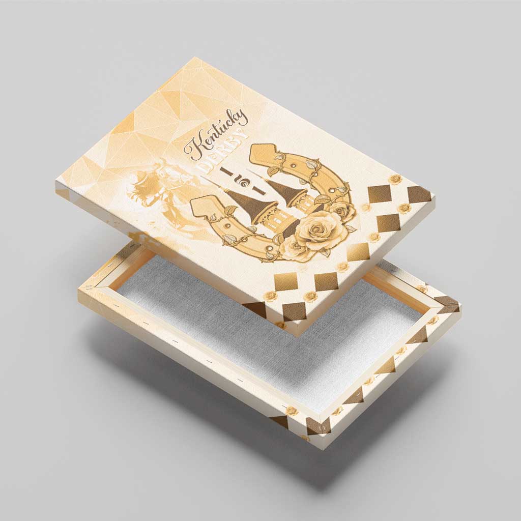 Kentucky Horse Racing Canvas Wall Art 151st Anniversary Beige Version LT05