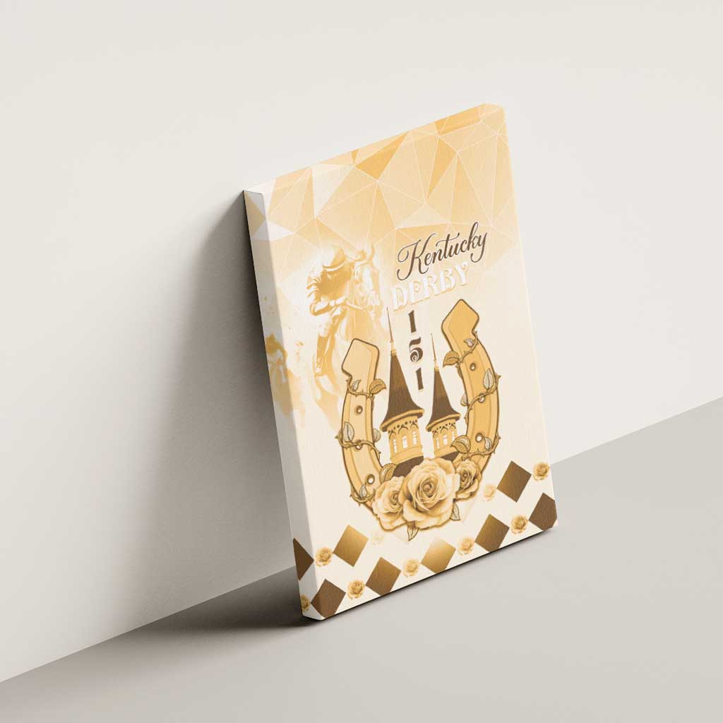 Kentucky Horse Racing Canvas Wall Art 151st Anniversary Beige Version LT05