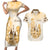Kentucky Horse Racing Couples Matching Short Sleeve Bodycon Dress and Hawaiian Shirt 151st Anniversary Beige Version LT05