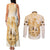 Kentucky Horse Racing Couples Matching Tank Maxi Dress and Long Sleeve Button Shirt 151st Anniversary Beige Version LT05